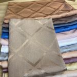 Kare Desen İpeksi Jakar Şal - Vizon