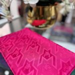 Kazayağı Big Desen Jakar Şal - Fuşya