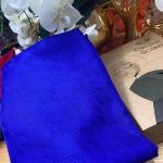 Kazayağı Damalı Desen Pamuk İpek Jakar Şal - Saks