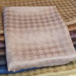 Kazayağı Desen İpeksi Jakar Şal - Pamuk Şekeri