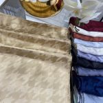 Kazayağı Desen Jakar Şal - Bej