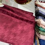 Kazayağı Desen Jakar Şal - Bordo