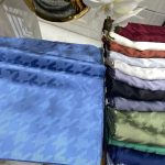 Kazayağı Desen Jakar Şal - İndigo