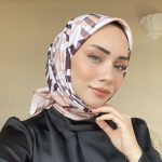 Kazayağı Desen Twill Eşarp - Mocha