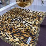 Leopar Desen Mio Caz Eşarp - Kahverengi