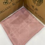 LİNE Desen İpeksi Jakar Şal - Pamuk Şekeri