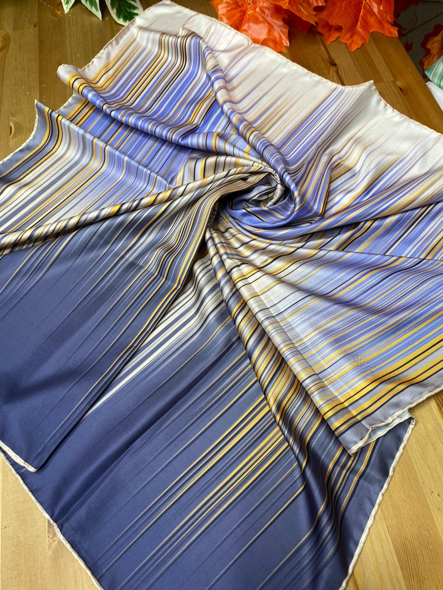 Line Twill Eşarp - Antrasit - Organic ScarfsOrganic Scarfs