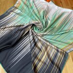 Line Twill Eşarp - Mint