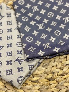 Lv Desenli İpek Kaşmir Çift Taraflı Şal - Vizon - Bej