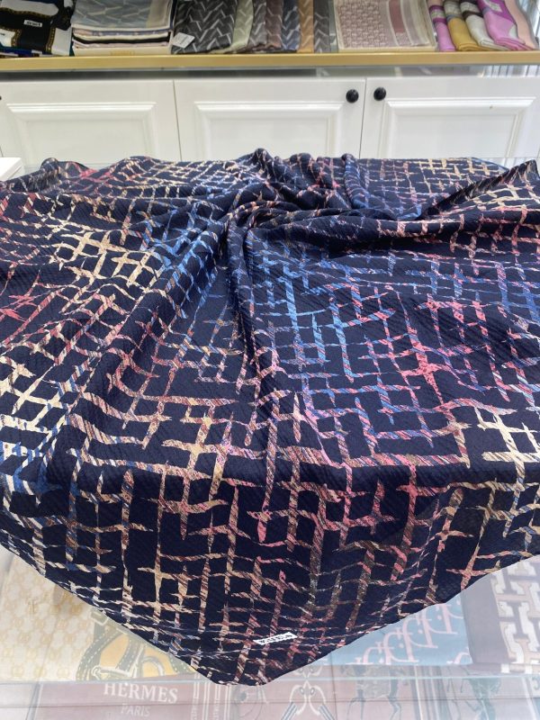 Minimal Desen Mio Caz Eşarp - Mürdüm - Organic ScarfsOrganic Scarfs