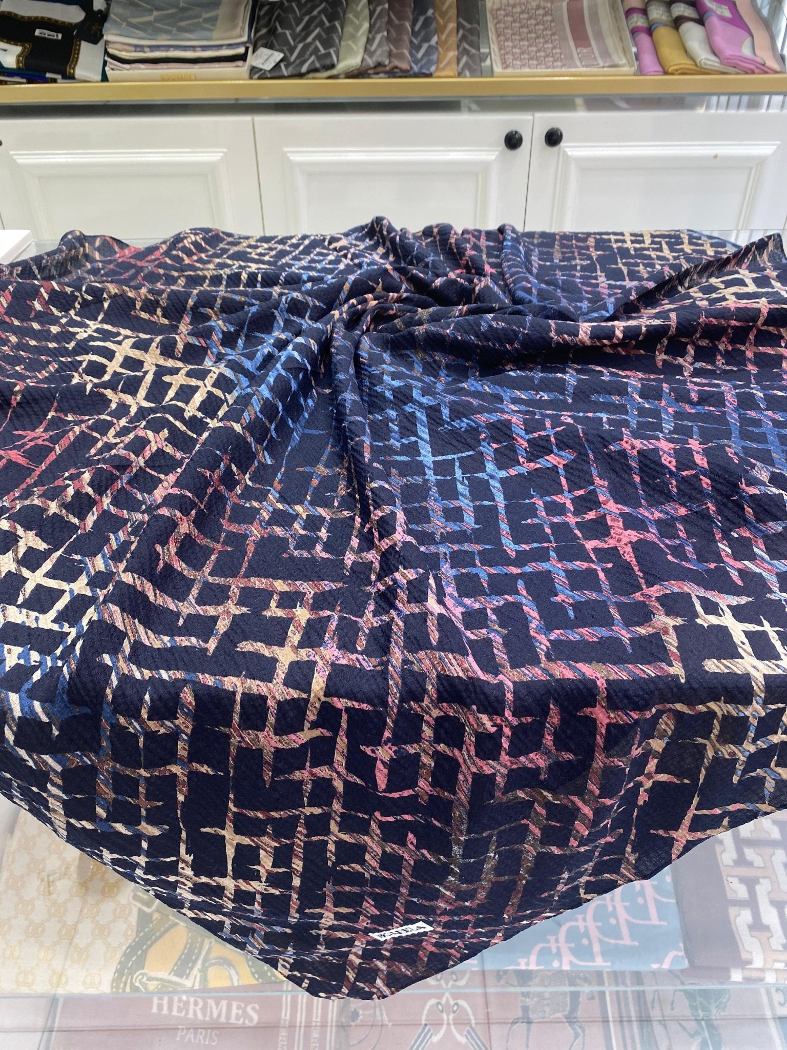 Minimal Desen Mio Caz Eşarp - Mürdüm - Organic ScarfsOrganic Scarfs