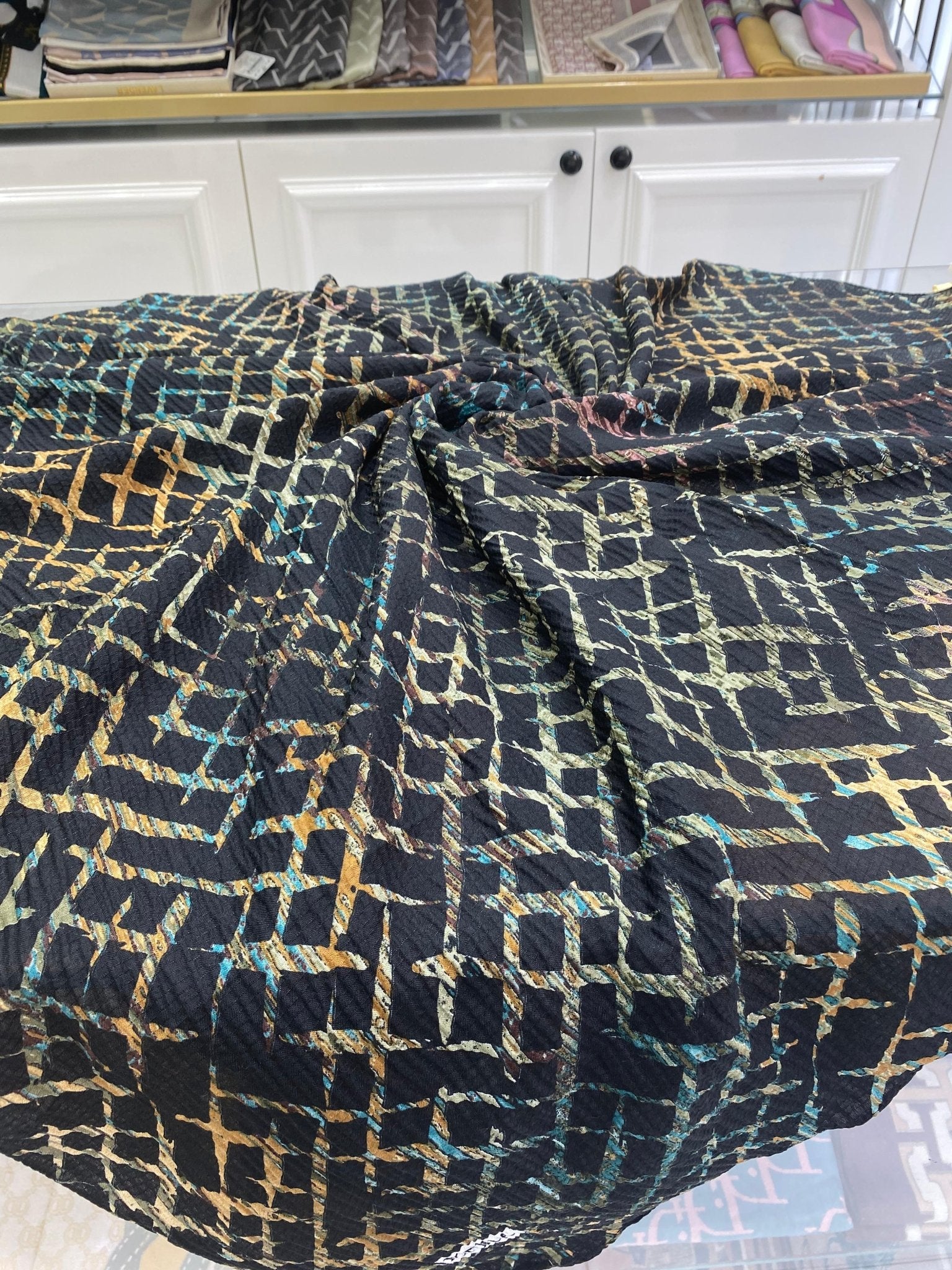 Minimal Desen Mio Caz Eşarp - Yeşil - Organic ScarfsOrganic Scarfs