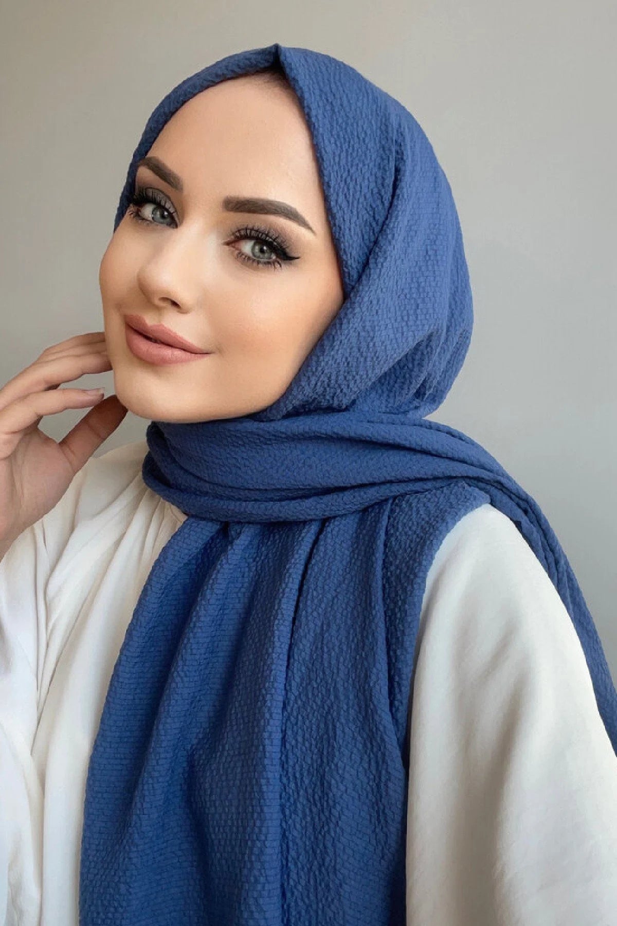 Mio Caz Şal - İndigo - Organic ScarfsOrganic Scarfs