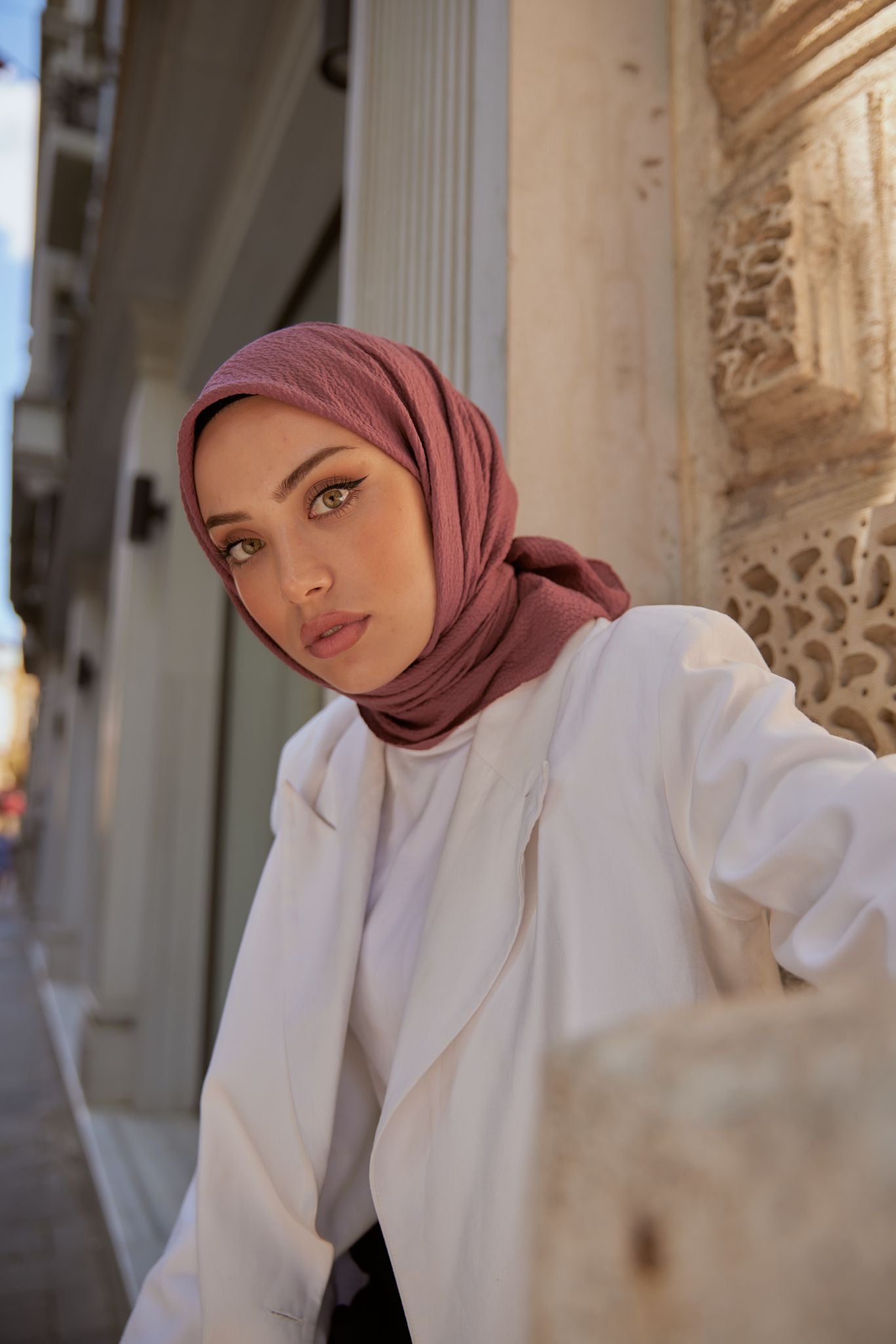 Mio Cazz Eşarp - Gül Kurusu - Organic ScarfsOrganic Scarfs