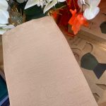 Monogram Desen Pamuk İpek Jakar Şal - Pamuk Şekeri