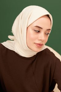 Organic Bambu Eşarp - Ekru