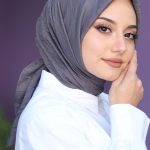 Organic Bambu Eşarp - Füme