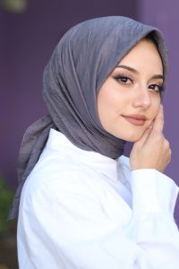 Organic Bambu Eşarp - Füme