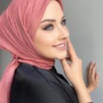 Organic Bambu Eşarp - Gül Kurusu