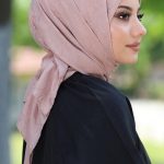 Organic Bambu Eşarp - pudra