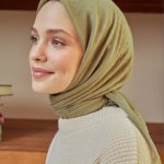 Organic Bambu Eşarp - Soft Yeşil