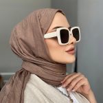 Organic Scarfs Bambu Kraş Şal Modeli - Ağaç Kabuğu