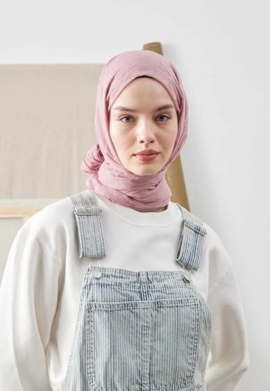 Organic Scarfs Bambu Kraş Şal Modeli - İncir - Organic ScarfsOrganic Scarfs