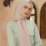 Organic Scarfs Bürümcük Şal Modeli - Çay Gül