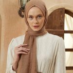 Organic Scarfs Bürümcük Şal Modeli - Fındık