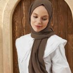 Organic Scarfs Bürümcük Şal Modeli - Kahverengi