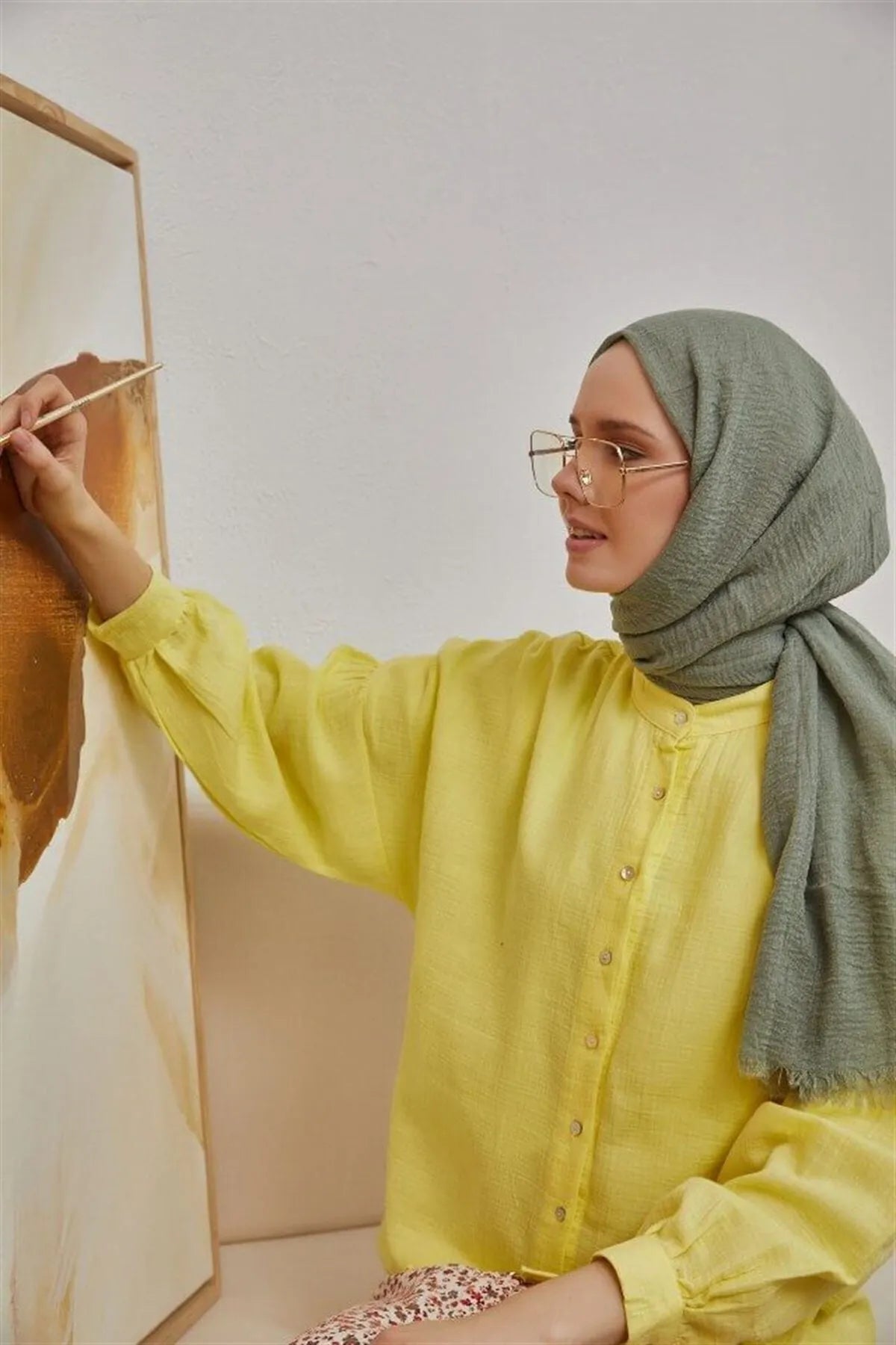 Organic Scarfs Bürümcük Şal Modeli - Mint - Organic ScarfsOrganic Scarfs