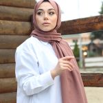 Organic Scarfs Pamuk Kraş Cazz Şal Modeli - İncir