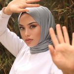 Organic Scarfs Pamuk Kraş Cazz Şal Modeli - Kurşuni