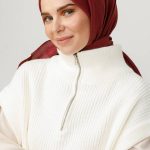 Organic Scarfs Pamuk Kraş Cazz Şal Modeli - Mürdüm Eriği