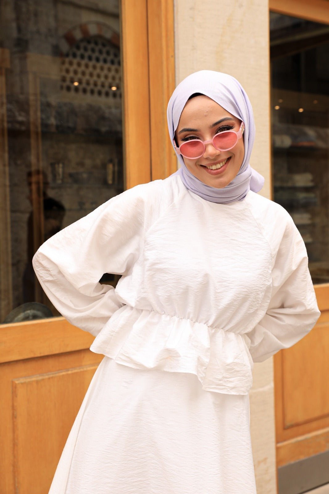 Organic Scarfs Pamuk Kraş Cazz Şal Modeli - Şafak - Organic ScarfsOrganic Scarfs