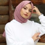 Organic Scarfs Pamuk Kraş Cazz Şal Modeli - Şeftali