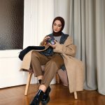 Organic Scarfs Tesettür Penye Şal Hijap Modeli - Acı Kahve