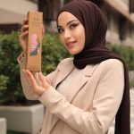 Organic Scarfs Tesettür Penye Şal Hijap Modeli - Acı Kahve