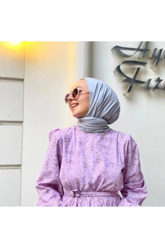 Organic Scarfs Tesettür Penye Şal Hijap Modeli - Açık Gri - Organic ScarfsOrganic Scarfs