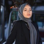 Organic Scarfs Tesettür Penye Şal Hijap Modeli - Antrasit