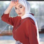 Organic Scarfs Tesettür Penye Şal Hijap Modeli - Beyaz