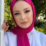 Organic Scarfs Tesettür Penye Şal Hijap Modeli - Fuşya