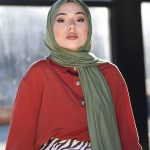 Organic Scarfs Tesettür Penye Şal Hijap Modeli - Haki - Organic ScarfsOrganic Scarfs