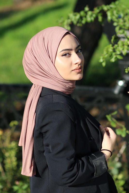 Organic Scarfs Tesettür Penye Şal Hijap Modeli - İncir - Organic ScarfsOrganic Scarfs