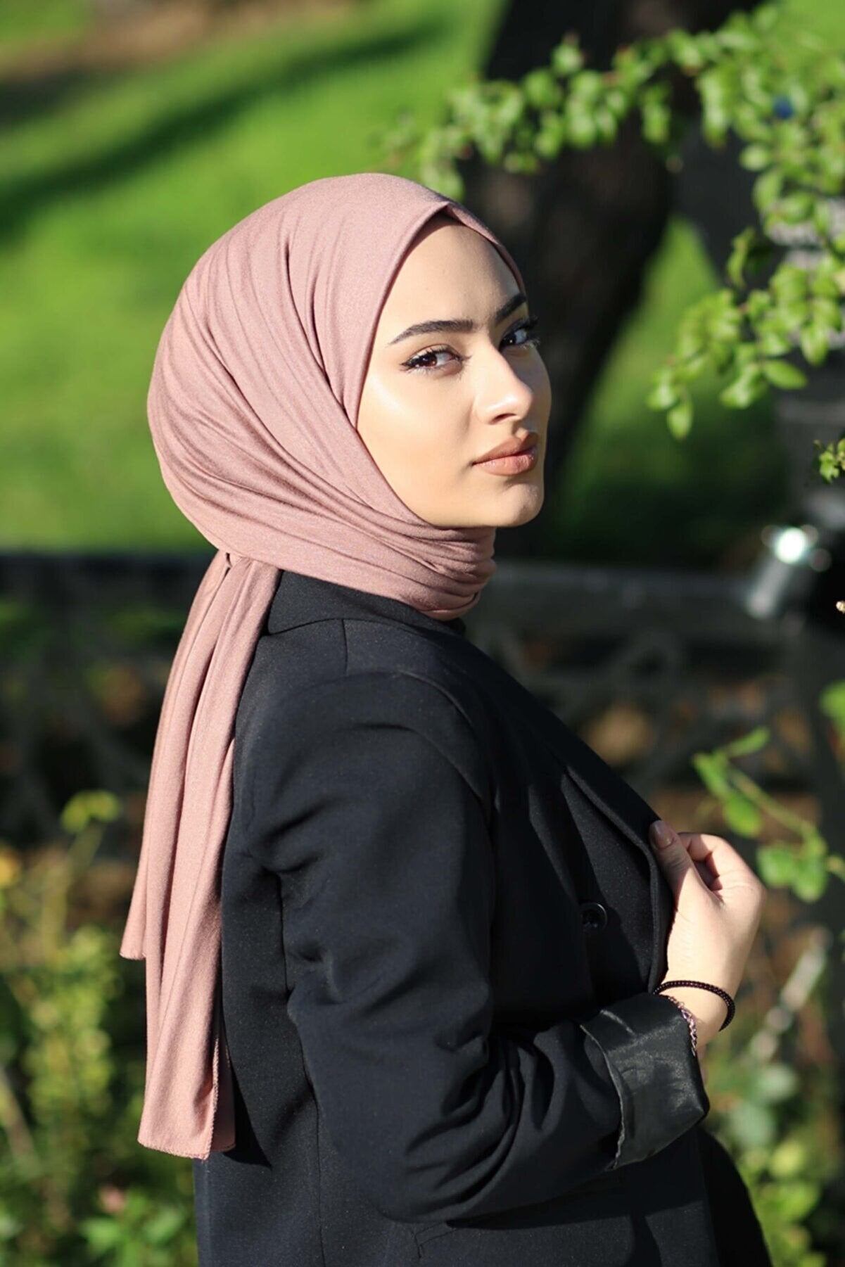 Organic Scarfs Tesettür Penye Şal Hijap Modeli - İncir - Organic ScarfsOrganic Scarfs