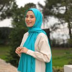 Organic Scarfs Tesettür Penye Şal Hijap Modeli - Mint