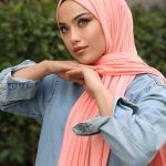 Organic Scarfs Tesettür Penye Şal Hijap Modeli - Şeker Pembe