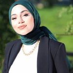 Organic Scarfs Tesettür Penye Şal Hijap Modeli - Zümrüt