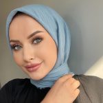 Organik Pamuk Soft Eşarp - Mavi