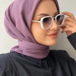 Organik Pamuk Soft Eşarp - Mürdüm